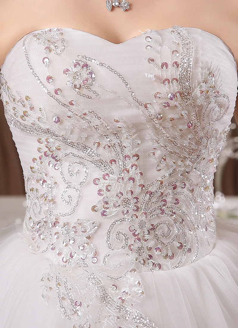 Vendita calda pizzo lungo nuovo Sweetange stile coreano dolce bianco principessa abito da sposa in pizzo alla moda romantico su misura T305