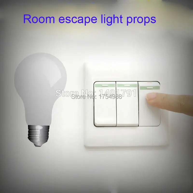 light switch props 4 way Light props escape mysterious door game real life room escape game takagism game prop