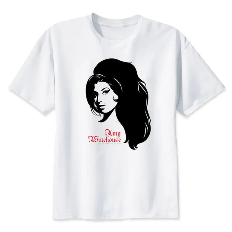 amy winehouse T-Shirt men 2019 Summer fashion tshirt casual white print t shirt for male comfortable boy top tees M8005