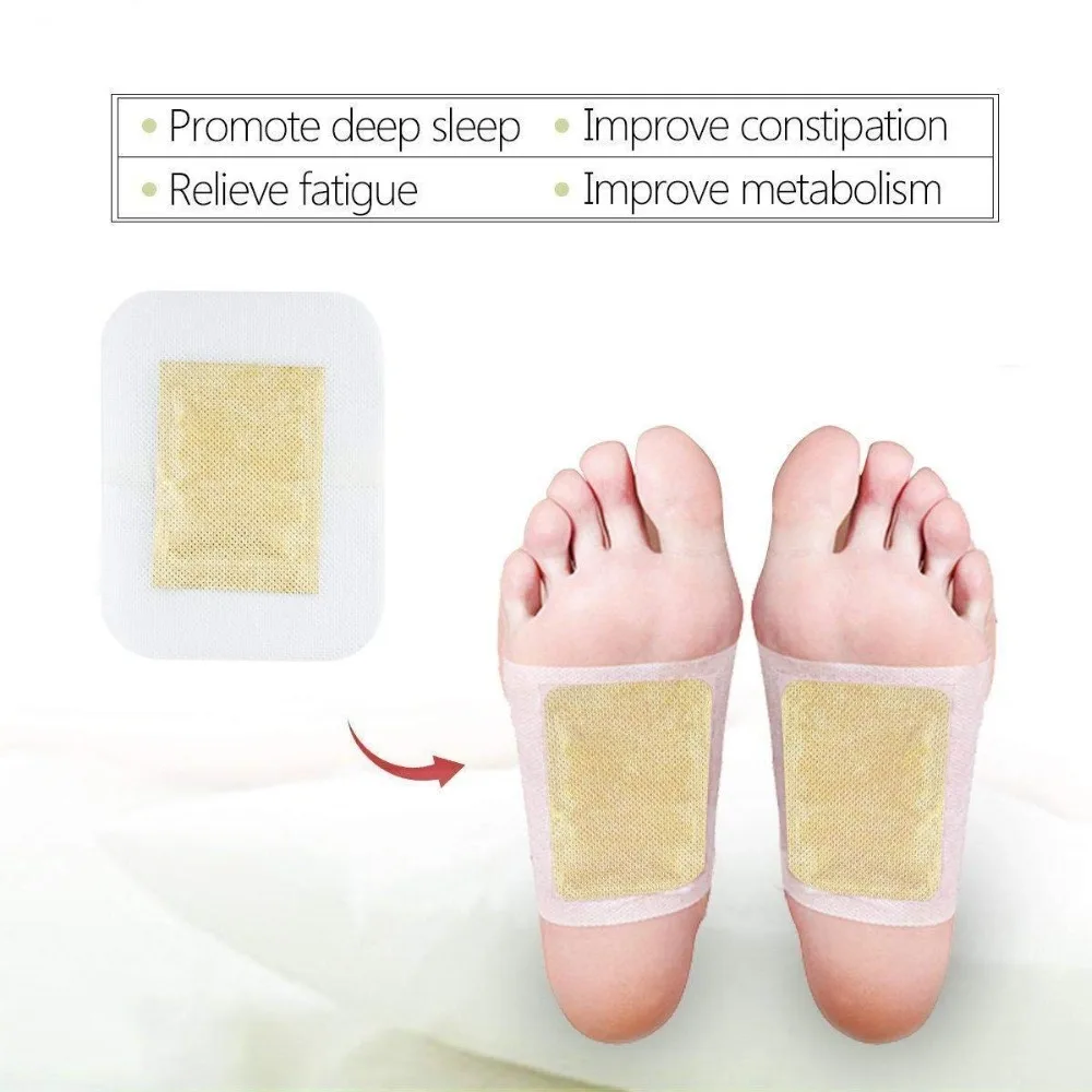 2 in 1Detox Foot Patches Body Detoxify Toxins Weight Loss Stress Relief Rapid Foot Care and Pain Relief Slimming Feet Sticker