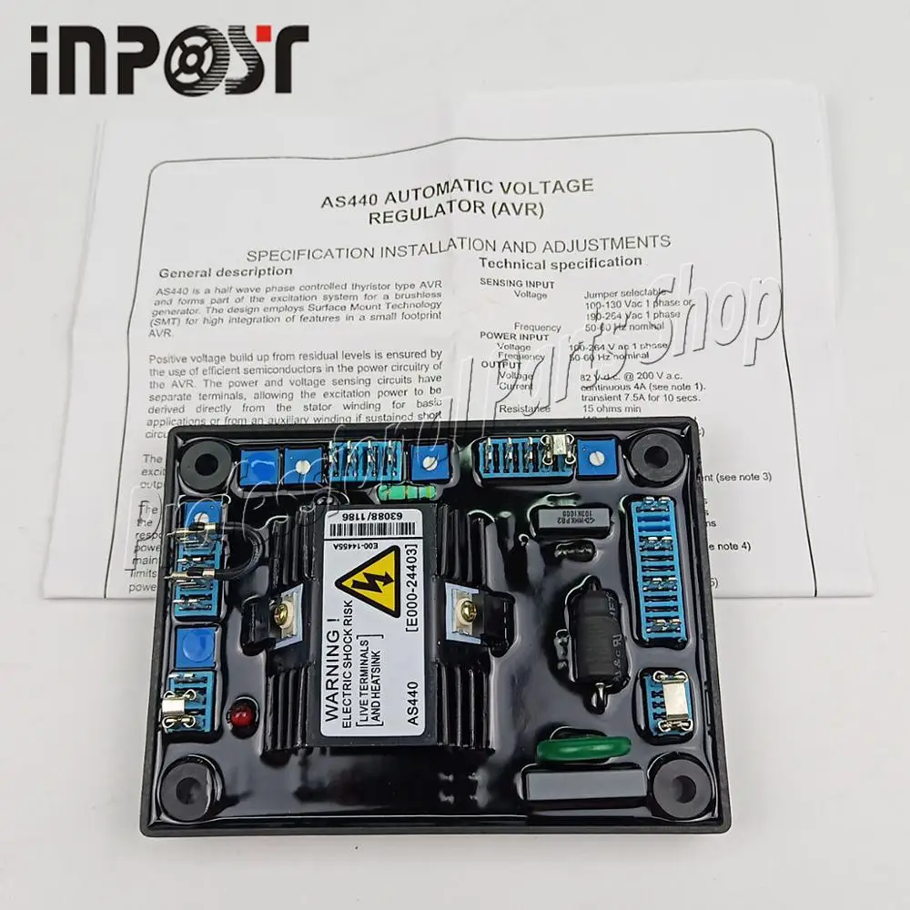 New For Generator Genset AVR AS440 Automatic Voltage Regulator Module