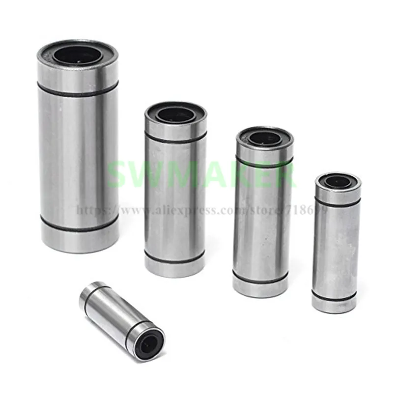 1pcs Long Linear Bearings Bushing LM6LUU LM8LUU LM8SLUU LM10LUU LM12LUU for 3D printer RepRap DIY CNC Motion