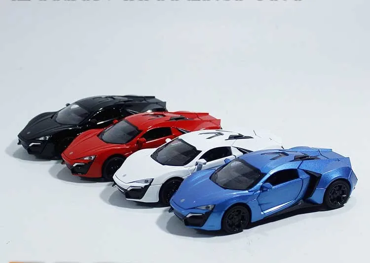 

The Fast And The Furious Lykan Hypersport Lluxurious Alloy Cars Models Free Shipping Four Color Metal Classical Cars Collection