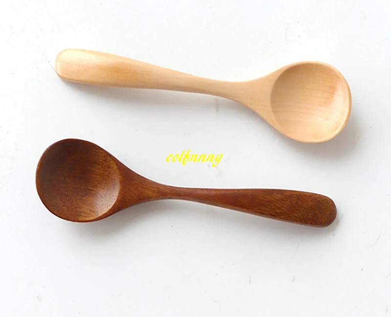 500pcs/ot 13x3cm Wooden Spoon Kitchen Cooking Utensil Ice Cream Coffee Tea Soup Spoon Dinner Tableware