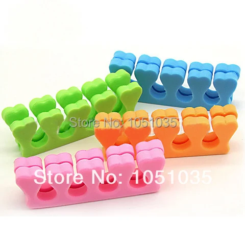 50 pcs/lot  random colour  EVA toe separator nail care tool manicure  nail art  tool  nail divider