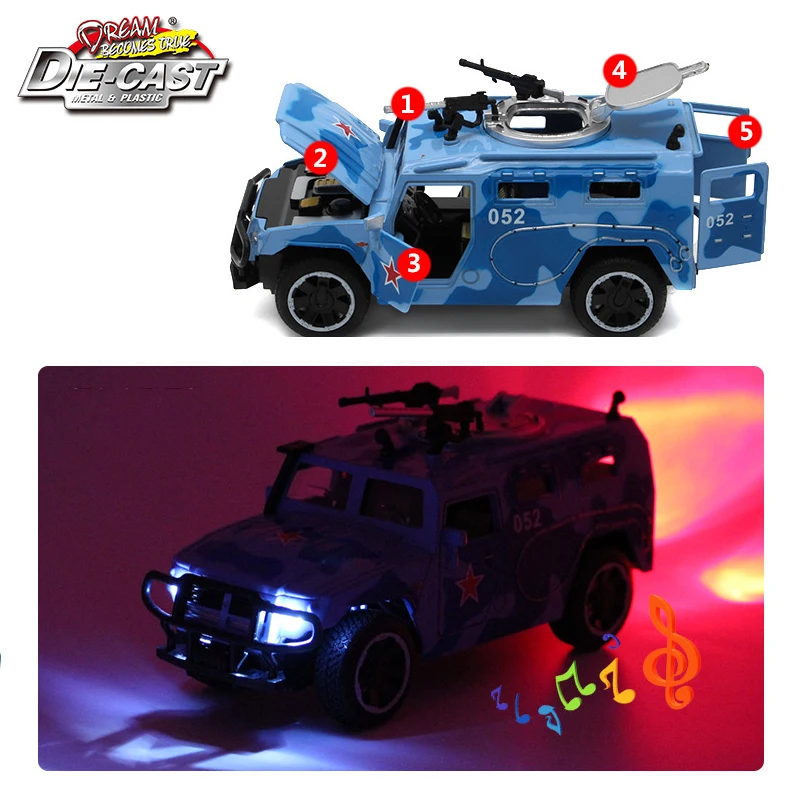 15 سنتيمتر 1/32 مقياس Diecast الروسية GAZ JMP-2 النمر العسكرية نموذج سيارة الجيش للبنين كما اللعب مع وظائف