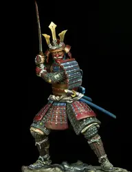 Unpainted Kit 1/24 75mm ancient japan Samurai, 16th-17th 75mm figure Historical Figure Resin Kit