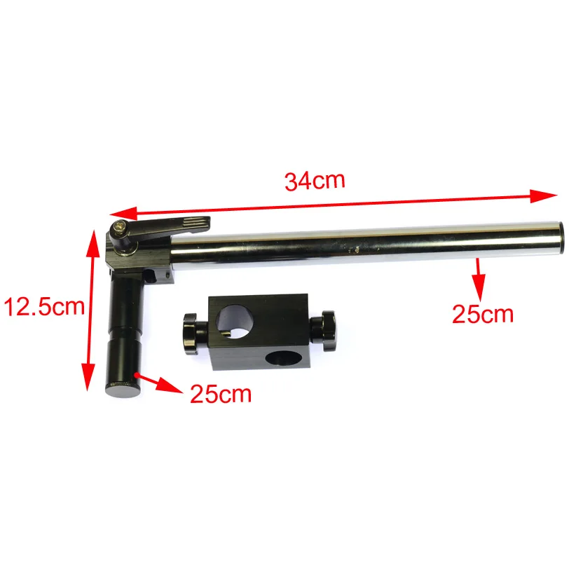 Dia Diameter 25mm Heavy Duty Multi-axis Adjustable Metal Arm Support for Video Industry Microscope Table Stand Part Holder