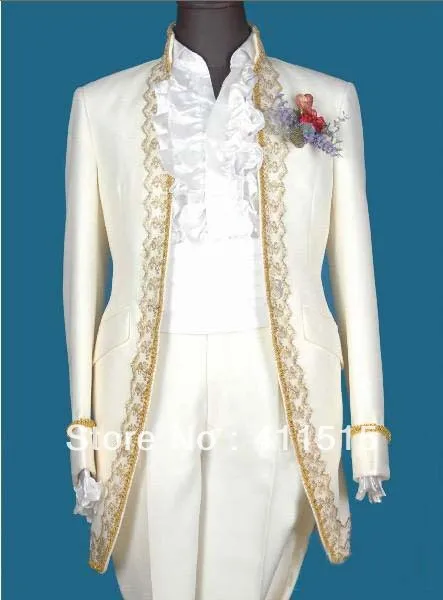 

FREE SHIPPING\custom tuxedos\Hot selling Ivory Groom Tuxedos Groomsmen Men Wedding groom wear dress Best man Suits