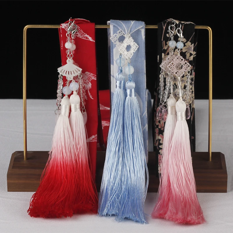 

Hair and antique dovetail hanfu headdress than ancient fairy tassel pendant Hair rope tied Hair rope performance accessories