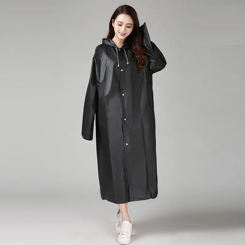 135g Thick Raincoat EVA Women Raincoat Thickened Waterproof Rain Coat Women Clear Transparent Tour Waterproof Rainwear Suit