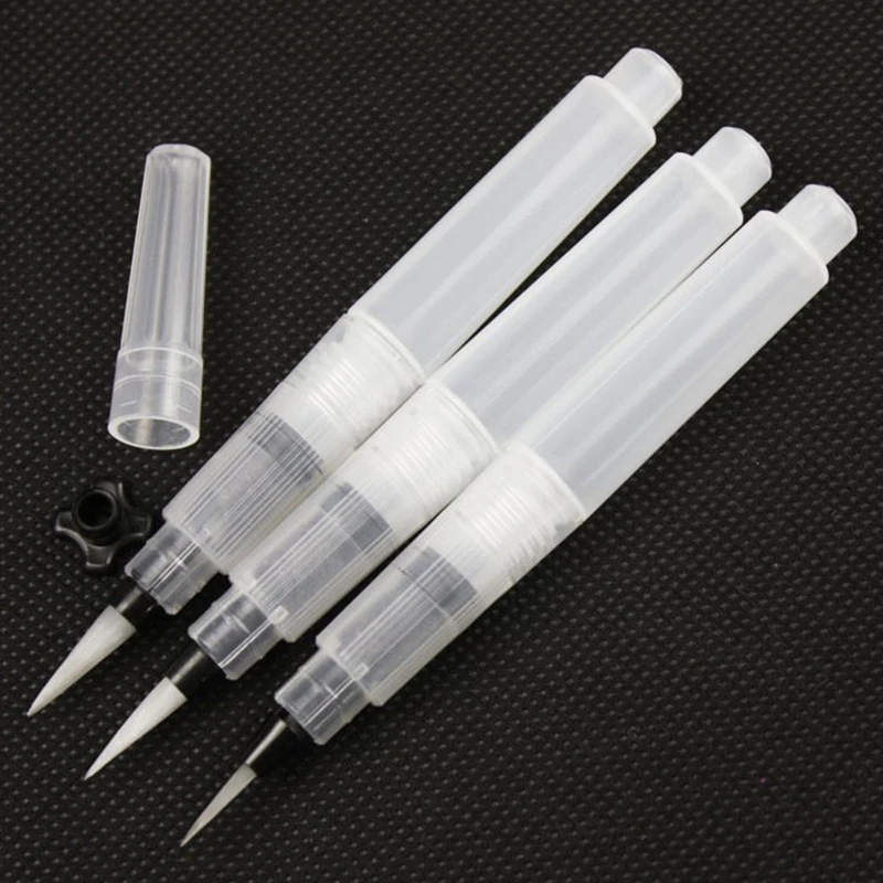 3 Pcs/Set S M L Calligraphy Water Storage Brush Pen for Manga Children Watercolor Drawing School Canvas Art Markers