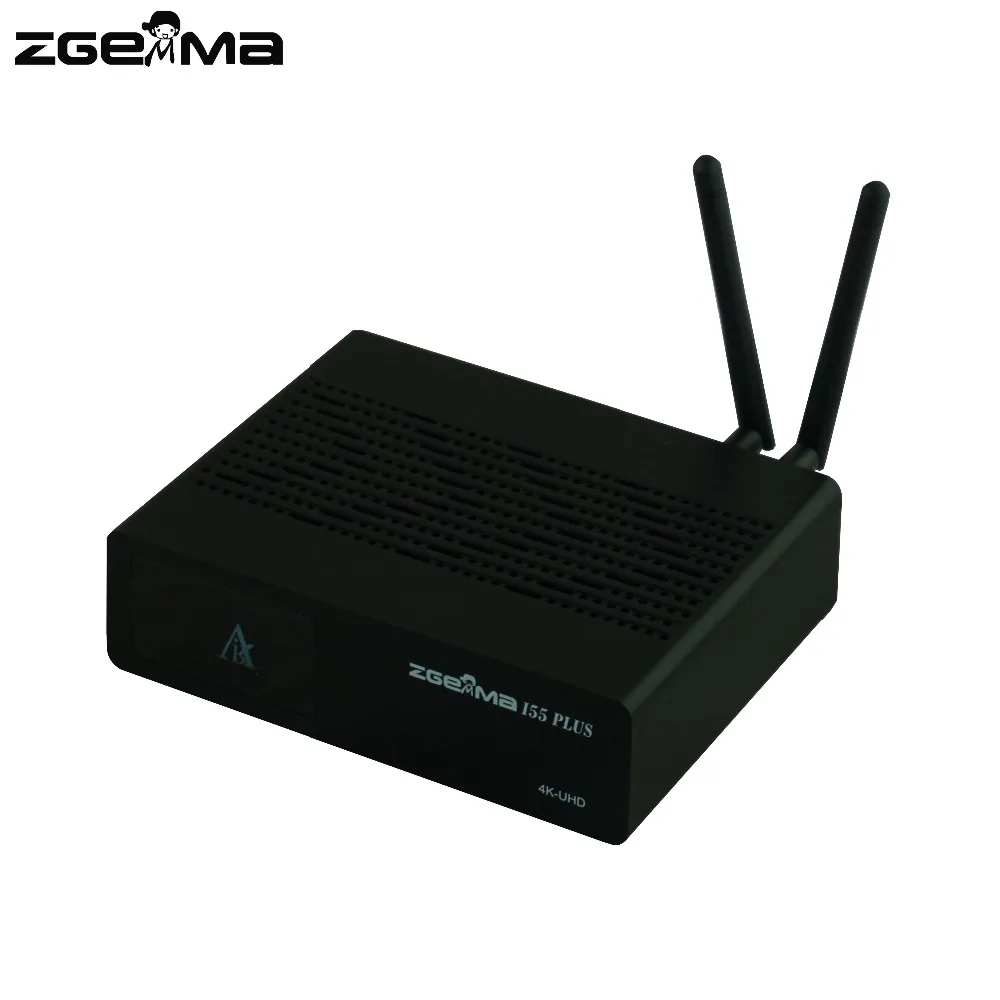 ZGEMMA-IPTV Caixa com WiFi embutido, i55 Plus, 4K, UHD, Enigma2, Linux, SO, H.265, HEVC Multistream, Novo