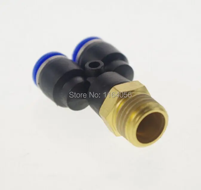 

10pcs 4mm-M5 Threaded Male Y Pneumatic Jointer Connector