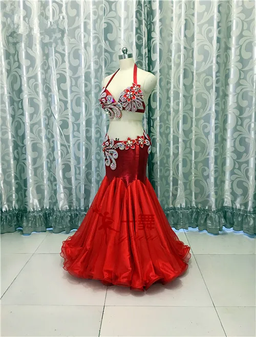 Bellydance oriental bụng ấn độ gypsy nhảy múa trang phục trang phục quần áo bra chuỗi vành đai scarf nhẫn váy dress thiết lập phù hợp với 605