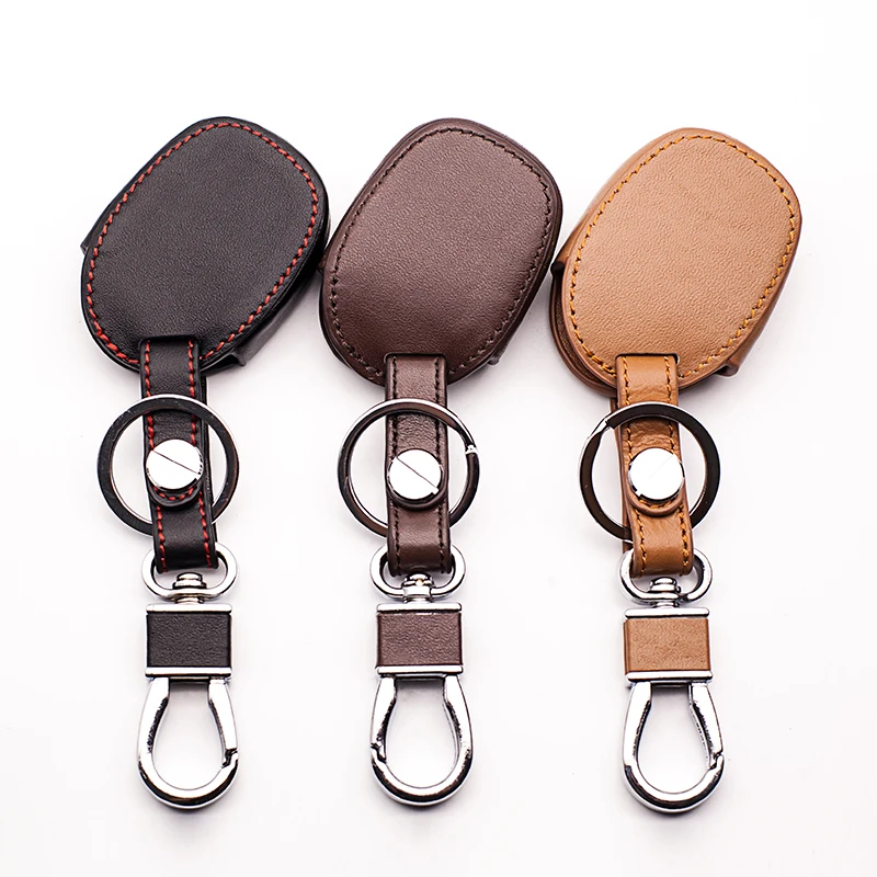 Leather Car Key Cover For Ford Mondeo Carnival Focus C-Max KA GALAXY3 Button Keyboard Cover Remote Control Box case starline a91