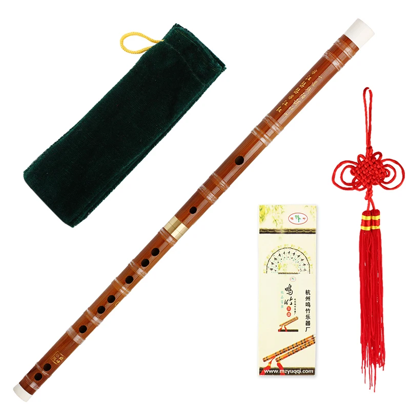 Pluggable Bamboo Flute Dizi Kit Traditional Handmade Chinese Musical Instrument  in C Key