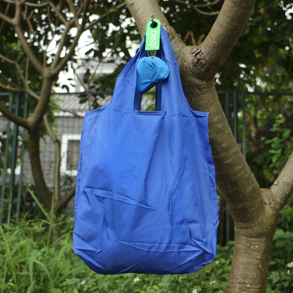 Round Ball Elastic Cotton Shopping Bag Foldable Tote Reusable Portable Shoulder Folding Pouch Handbags Printing