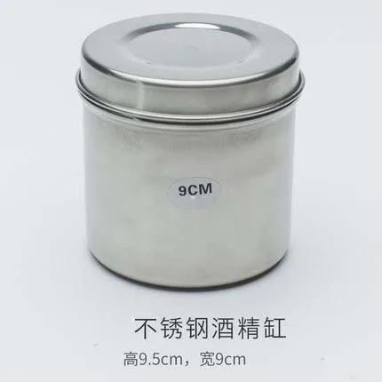 Semi-permanent Tatoo Professional Stainless Steel Liqueur Columncotton Cylinder Foam Floss-si Tank Tattoo Alcohol Bottle Cotton