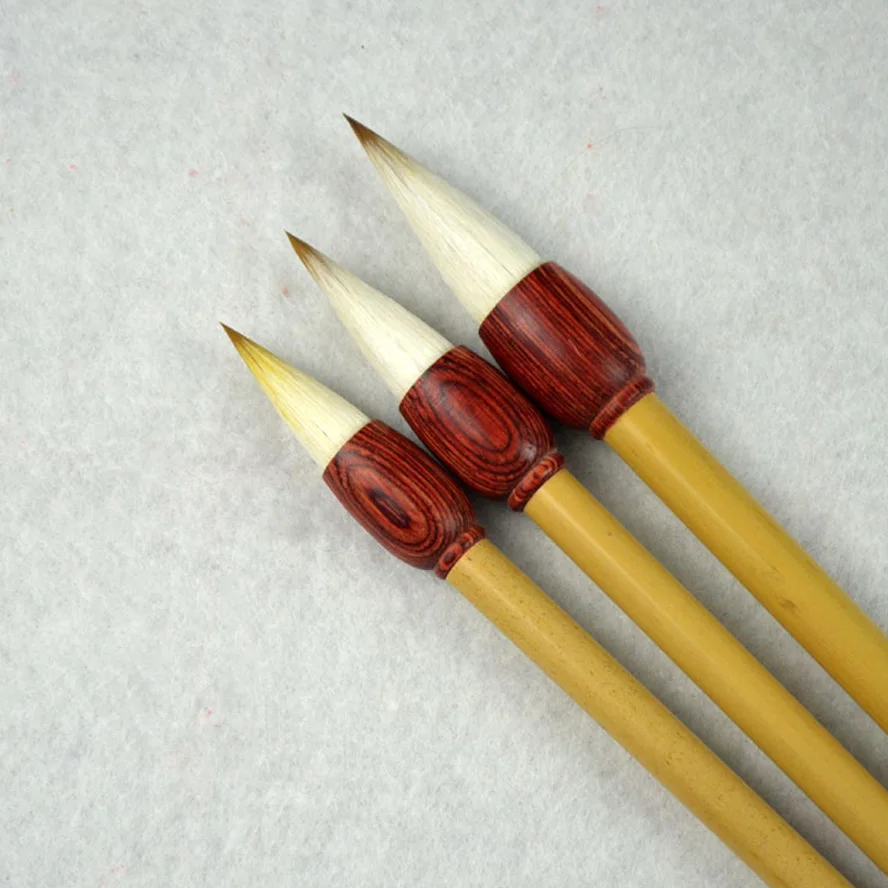 3 pcs TOP Chinese Calligraphy Brushes Mixed hair brushes pen for painting calligraphy Artist supplies