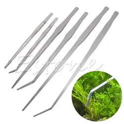 New Aquarium Fish Tank Curve Plant Long Tongs Stainless Steel Tweezers 27/38/48cm mar28