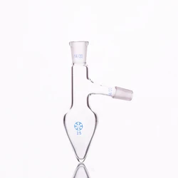 FAPE Pear shaped distillation flask, Capacity 25mL, Female 14/20, Male 14/20, Pear-shaped flask, Distilling flask pear shape