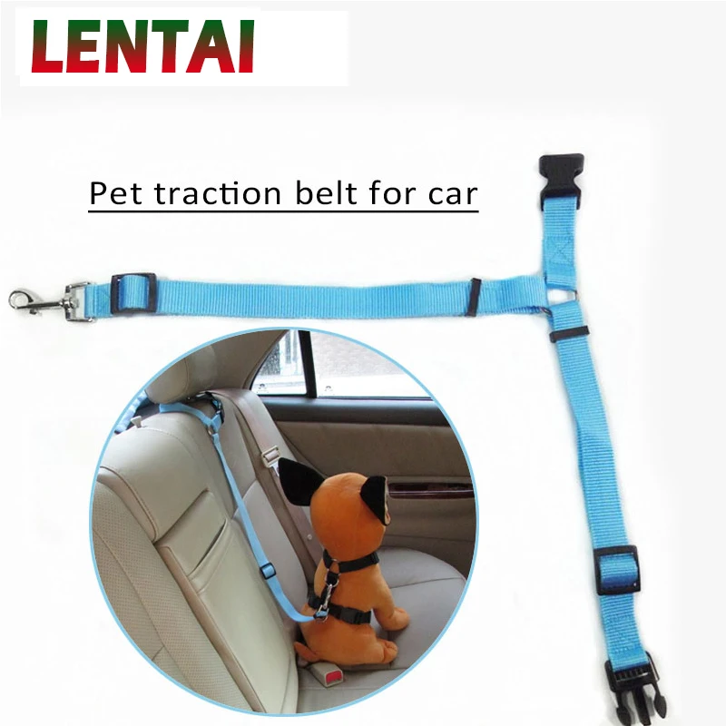 OVERE 1PC Car Pet Rear Seat Belts Cat Dog Safety Traction String For Kia Rio Ceed Cerato Sorento Mazda CX-7 6 Mini Cooper R56