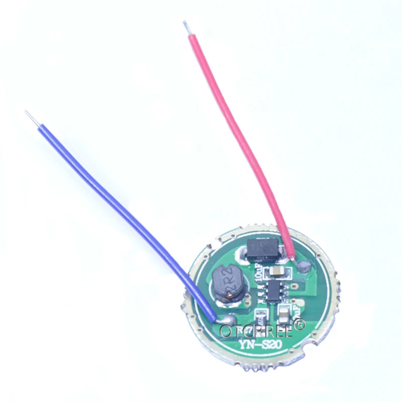 Pilote de lampe de poche LED pour XRE-Q5/3535 XPPE /XBD XB-D tout type de lampe LED 3W Pilote LED 1Pc 3W 17/20mm DC3.7V 1 Mode