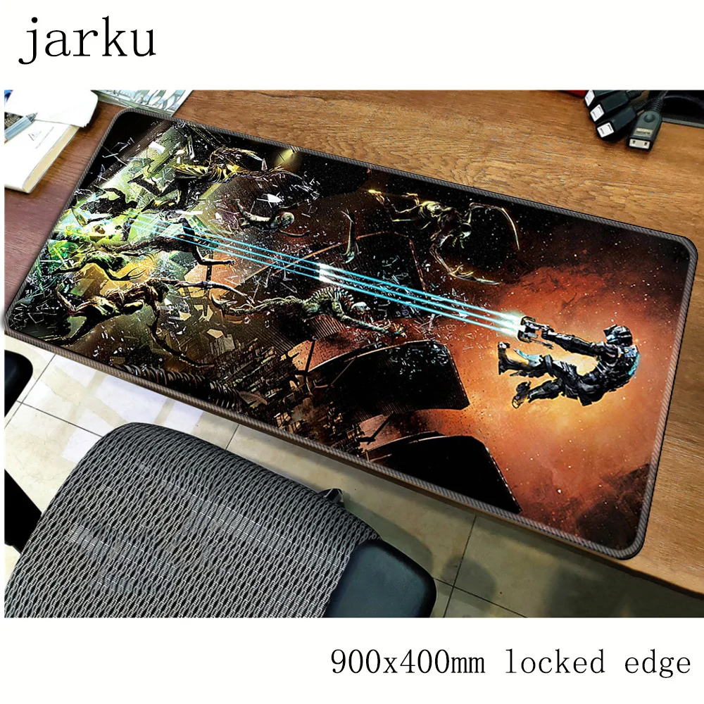 dead space mousepad gamer 900x400X3MM gaming mouse pad large Mass pattern notebook pc accessories laptop padmouse ergonomic mat