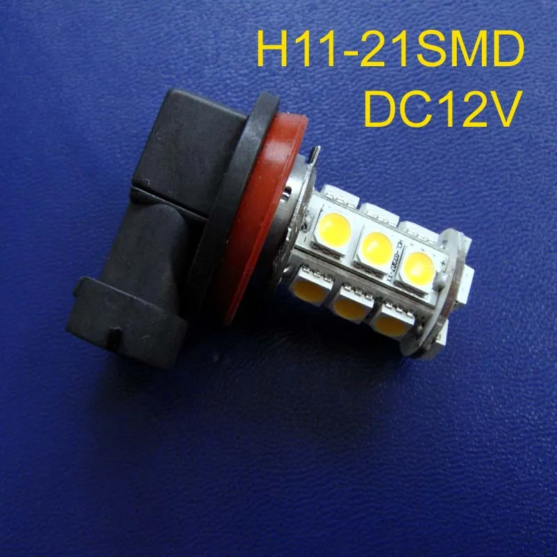 High quality 12V H11 led fog lights,5050 21SMD 3chips led car H8 fog lights H11 led lamps free shipping 2pcs/lot