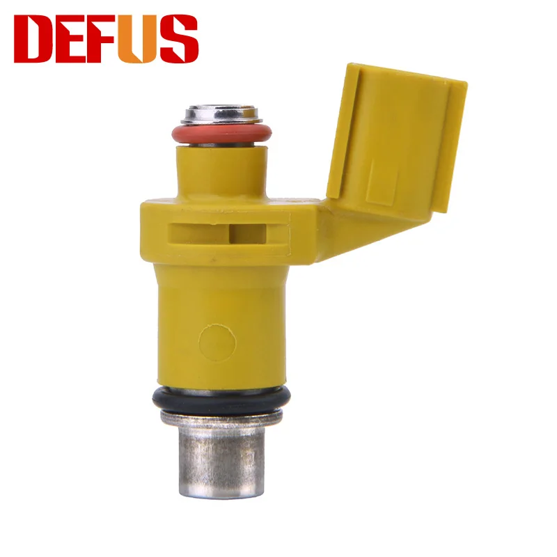 DEFUS 1 pcs Motorcycle Fuel Injector 130cc Nozzle Injectors Replacement Fuel Engine System 6 Holes Customized Yellow