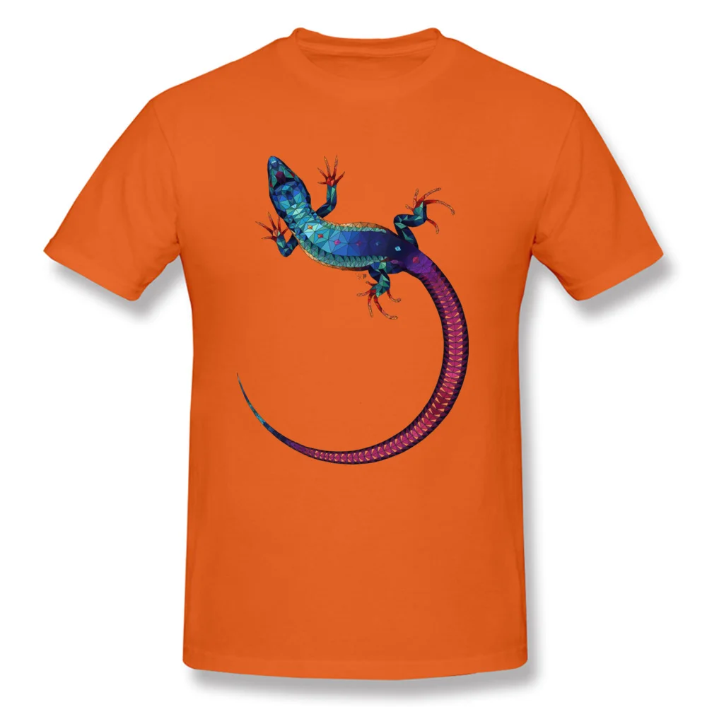 Colors Polygon LIZARD Printed On Top T-shirts Custom Women Men Gift T Shirt 100% Cotton High Quality Print Casual Tshirts 3XL