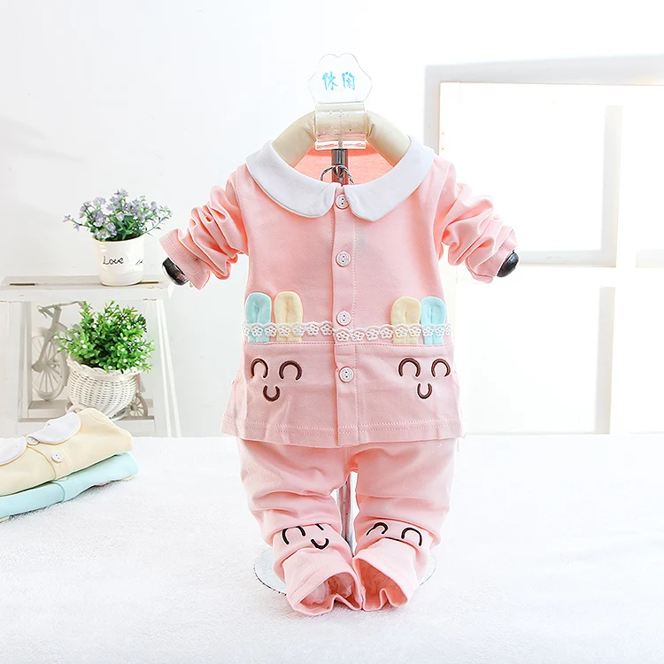 Spring and autumn girl suit, lovely baby suit.