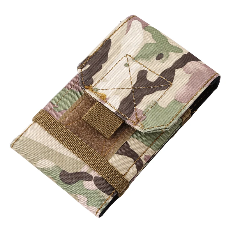 Sac de téléphone tactique de plein air, Camping randonnée, sac de Camouflage de l'armée, ceinture à boucle à crochet, étui pour téléphone portable, sac à dos de taille