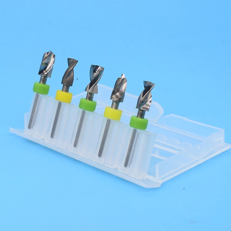 6.1mm 6.2mm 6.3mm 6.4mm 6.5mm 8.0mm 6.35mm 5 pz/set Carburo Dremel PCB Trapano punte Stampa Circuit Board Mini CNC Drilling Bit Set