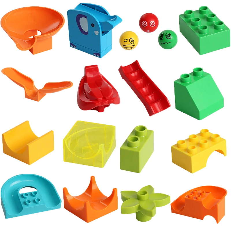 

Classic Big Size Building Block Plastic DIY Bricks Slide Bulk Parts Accessories Assembly Blocks Figures Toy for Children Gift