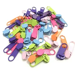 25Pcs/lot Bright Color 3# Nylon Zipper Slider Fashion Zipper Puller DIY Handwork Bag Close-End  AA7661