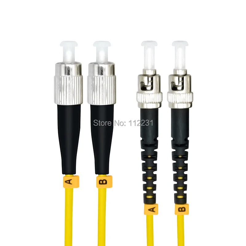 

25Meters FC to ST Duplex Singlemode Optical Fiber Patch Cord Cable,FC/PC-ST/PC,3.0mm9/125 FC-ST 25M