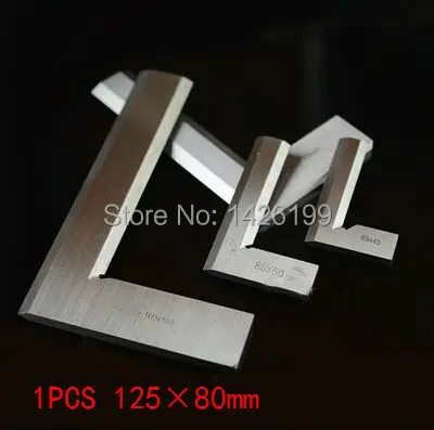 

Stainless Steel 1PCS 125*80mm Bladed 90 Degree Angle Try Square Ruler Free shipping