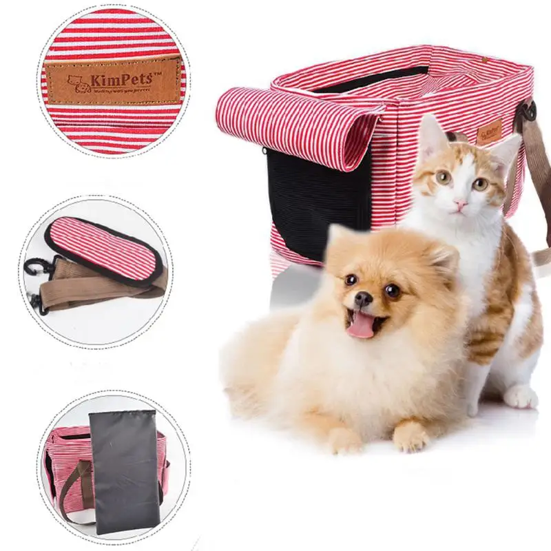 Breathable Pet Dog Carrier Bag Canvas Casual Carrying Bag for Dog Cat Animals Travel Shoulder Bags Portable Pet Carrier