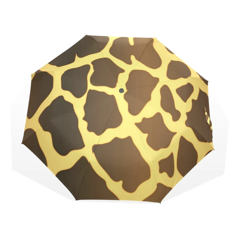 

Wildlife Inspired Stylish Modern Giraffe Skin Print Umbrella Lady Windproof Rain Fashion Fully Auto Open Close Umbrellas