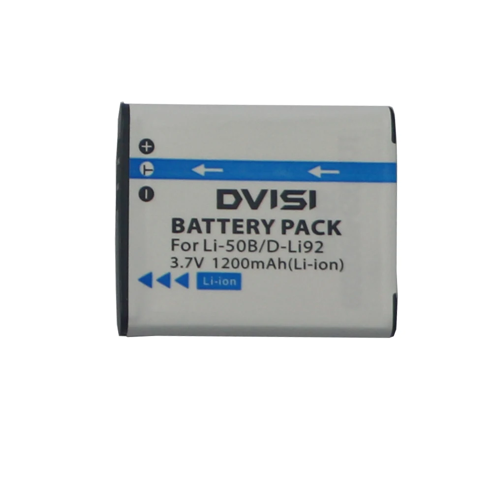 DVISI 3.7V LI-50B LI 50B LI50B Camera Battery +Battery case for Olympus LI-50B LI 50B or Pentax D-LI92 XZ-1 SP-800UZ SZ-30MR