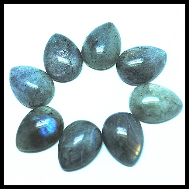 10pcs Natural Import Labradorite Stone Cabochon Beads Accessories For Charms Bracelets Pendants 10x14mm 13x18mm 15x20mm 18x25mm