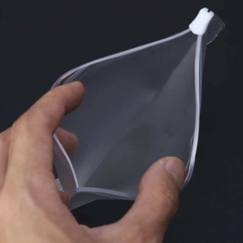 Clear PVC Opbergtas Pouch Voor Notebook Dagboek Dag Planner Rits Visitekaartjes