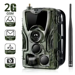 2G MMS SMS SMTP Trail Wildlife Camera 20MP 1080P Сотовые мобильные охотничьи камеры ночного видения HC801M Беспроводная фотоловушка