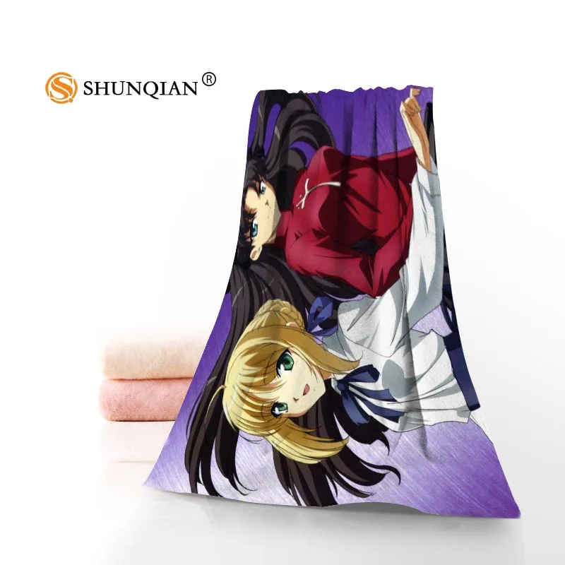 New Custom Fate stay night UBW Towel Printed Cotton Face/Bath Towels Microfiber Fabric For Kids Men Women Shower Towels K0678S