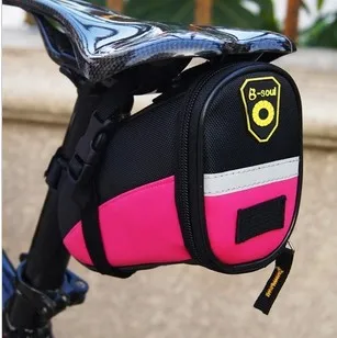 2016 New B-SOUL Outdoor Cycling Mountain Bike Bicycle Saddle Bag Back Seat Tail Pouch Package Black/Green/Blue/Red/Pink/Sky Blue