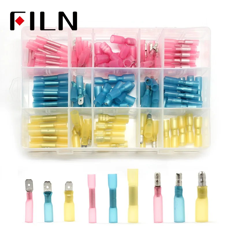 

120pcs Electrical Wire Crimp Terminals Assorted Insulated Cable Connectors Kit Set 22-10AWG with Box