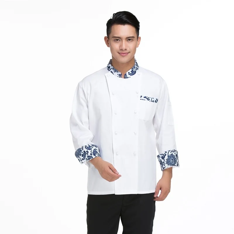 New Arrival Kitchen Chef Jacket Long Sleeved Adult Autumn and Winter Hotel Uniform Restaurant Chef Coverall Clothes B-5949