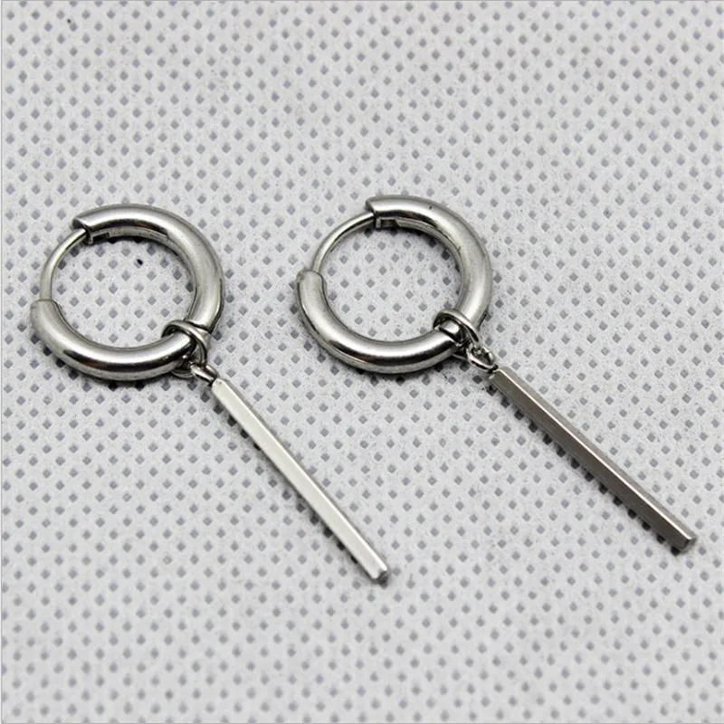Male new design tide male ear nail rock personality earrings hip hop punk men\'s earrings rock Stainless Steel earrings boys